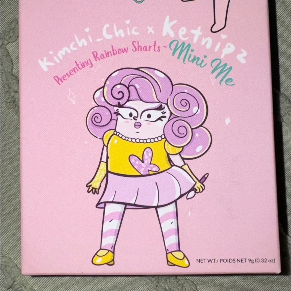 NIP Kimchi Chic Ketnipz Rainbow Sharts Mini Me Eyeshadow Pressed Pigment Palette